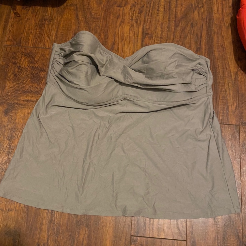 Jcrew strapless swim top